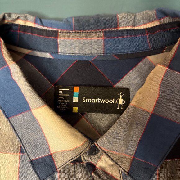 Smart Wool Short Sleeve Button Down w/Reflective Thread - Picture 4 of 4